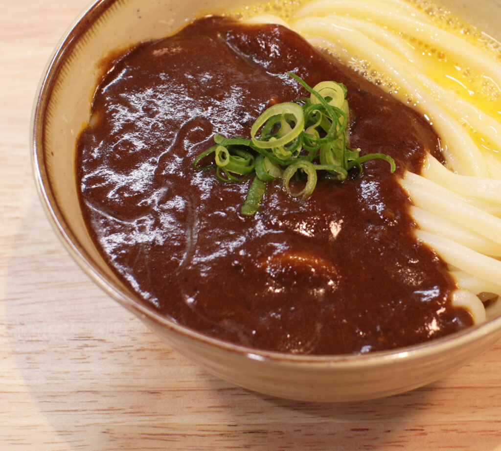 釜玉カレーうどん